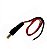 Cabo Rabicho Plug P4 MACHO Cftv 2,1mm Vermelho Alarmes Câmeras Para Fonte e LEDs 12v/24v - Imagem 3