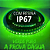 Ultra Fita LED MALEÁVEL IP67 6MM Prova Dagua Verde Puro 12v 8W 120LED /mt Zig Zag Faz Curvas 90º - Imagem 3