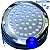 Luminária Refletor Azul Royal 35W 12V Mono Cromatica P/ Piscinas Lagos IP68 125mm Rosca Pressão 1/2 3/4 16mm 21mm 25mm A Prova D’água IP68 - Imagem 1