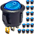 Chave Gangorra KCD1-106N AZUL Neon Redonda On Off 3-Terminais Botão Liga Desliga KCD1-106 - Imagem 1