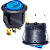 Chave Gangorra KCD1-106N AZUL Neon Redonda On Off 3-Terminais Botão Liga Desliga KCD1-106 - Imagem 3