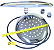 Luminária Refletor Branco Quente 3000k 35W 12V Mono Cromatica P/ Piscinas Lagos IP68 125mm Rosca Pressão 1/2 3/4 16mm 21mm 25mm 27w A Prova D’água IP68 - Imagem 5