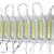 Módulo LED COB 7050 2W 12V Branco Frio 7000K 6-LEDs Lente 180º IP67 12Volts injetado P/ Letras Caixas Letreiros - Imagem 3