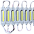 Módulo LED COB 7050 2W 12V Branco Frio 7000K 6-LEDs Lente 180º IP67 12Volts injetado P/ Letras Caixas Letreiros - Imagem 6