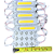 Módulo LED COB 7050 2W 12V Branco Quente 3000K 6-LEDs Lente 180º IP67 12Volts injetado P/ Letras Caixas Letreiros - Imagem 5