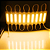 Módulo LED COB 7050 2W 12V Branco Quente 3000K 6-LEDs Lente 180º IP67 12Volts injetado P/ Letras Caixas Letreiros - Imagem 2