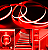 Fita LED COB 360LEDs 12V Vermelho 12W /MT IP20 Alto Brilho P/ Perfil Sanca 12Volts - Imagem 6