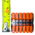 Conector Pressão Laranja 6x6 Vias Emenda Engate Rapido Alavanca Cod:2316 Tamanho 34,5x29x9,2mm - Imagem 4