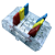 Conector Pressão Az Vm Am 3x3 Vias Emenda Engate Rapido Alavanca Cod:0900 Serve Em LEDs Digiatis 2811 - Imagem 3