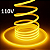 Mangueira LED COB NEON Leitosa AC 110V Amarelo ÂMBAR 18W 10mm IP67 Corte 50cm Direto Na Energia 127V - OBS: PLUG NÃO INCLUSO - Imagem 2