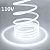Mangueira LED COB NEON Leitosa AC 110V Branco FRIO 6500K 18W 10mm IP67 Corte 50cm Direto Na Energia 127V - OBS: PLUG NÃO INCLUSO - Imagem 2