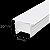 Perfil de Silicone Flexível Embutir 20x20mm Para Fita LED - OBS: FITA LED Não Inclusa - Imagem 2