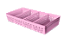CESTO C/ 3 DIVISÓRIAS MAXI ROSÉ - Imagem 1