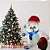 Enfeite Papai Noel Urso Cachecol e Presente Inflável C/3 Led's 120cm Bivolt - Imagem 2