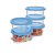 CONJ. POTE REDONDO MINI 5 PCS - TRANSP. - LINHA PRIME - 260ml - Imagem 1