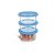 CONJ. POTE REDONDO MINI 3 PCS - TRANSP. - LINHA PRIME - 270ml - Imagem 1