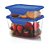 CONJ. 2 CAIXAS COM TRAVA - LINHA PRIME - 250 ML / 500 ML - Imagem 1