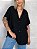 CAMISA OVERSIZED JACQUE PRETA - Imagem 1