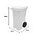 Coletor Conteiner JSN com Roda 240 Litros Branco - Imagem 2