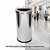 Lixeira Aço Inox Com Aro Meia Lua 22 Litros - Imagem 2