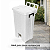 Lixeira Pedal Quadrada Jsn 100 Litros Branca Ref: P100SB - Imagem 2