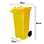 Coletor Contêiner Jsn com Roda 120 Litros Amarelo - Imagem 5
