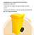 Coletor Contêiner Jsn com Roda 120 Litros Amarelo - Imagem 6