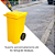 Coletor Contêiner Jsn com Roda 120 Litros Amarelo - Imagem 4
