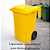 Coletor Contêiner Jsn com Roda 120 Litros Amarelo - Imagem 2