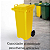 Coletor Contêiner Jsn com Roda 120 Litros Amarelo - Imagem 2
