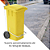Coletor Contêiner Jsn com Roda e Pedal Frontal 120 Litros Amarelo Ref: C120AM - Imagem 4
