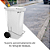 Coletor Contêiner Jsn com Roda e Pedal Frontal 120 Litros Branco Ref: C120PB - Imagem 4