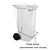 Coletor Contêiner Jsn com Roda e Pedal Frontal 120 Litros Branco Ref: C120PB - Imagem 3