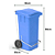Coletor Contêiner Jsn com Roda e Pedal Frontal 120 Litros Azul Ref: C120PA - Imagem 5