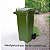 Coletor Contêiner Jsn com Roda 120 Litros Verde Ref: C120V - Imagem 2