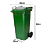 Coletor Contêiner Jsn com Roda 120 Litros Verde Ref: C120V - Imagem 5