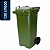 Coletor Contêiner Jsn com Roda 120 Litros Verde Ref: C120V - Imagem 1
