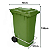 Coletor Contêiner Jsn com Roda e Pedal Frontal 240 Litros Verde Ref: C240PVD - Imagem 4