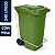 Coletor Contêiner Jsn com Roda e Pedal Frontal 240 Litros Verde Ref: C240PVD - Imagem 1