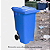 Coletor Contêiner Jsn com Roda 240 Litros Azul Ref: C240A - Imagem 2