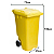 Coletor Contêiner Jsn com Roda 240 Litros Amarelo Ref: C240AM - Imagem 5