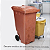 Coletor Contêiner Jsn com Roda 240 Litros Marrom Ref: C240M - Imagem 2