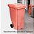 Coletor Contêiner Jsn com Roda 240 Litros Vermelho Ref: C240V - Imagem 2