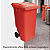 Coletor Contêiner Jsn com Roda 240 Litros Vermelho Ref: C240V - Imagem 2