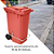 Coletor Contêiner Jsn com Roda e Pedal Frontal 240 Litros Vermelho Ref: C240PV - Imagem 2