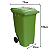 Coletor Contêiner Jsn com Roda 240 Litros Verde Ref: C240VD - Imagem 5