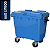 Carro Cuba Container Jsn 660 Litros Azul Ref: C660A - Imagem 1