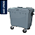 Carro Cuba Container Jsn 660 Litros Cinza Ref: C660C - Imagem 1