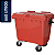 Carro Cuba Container Jsn 660 Litros Vermelho Ref: C660V - Imagem 1
