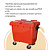 Carro Cuba Container Jsn 660 Litros Vermelho Ref: C660V - Imagem 6